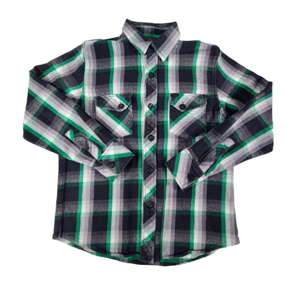 Ocean Pacific Jacket Shacket Mens Size Medium 40-42 Green Plaid Coat VTG - Picture 1 of 7